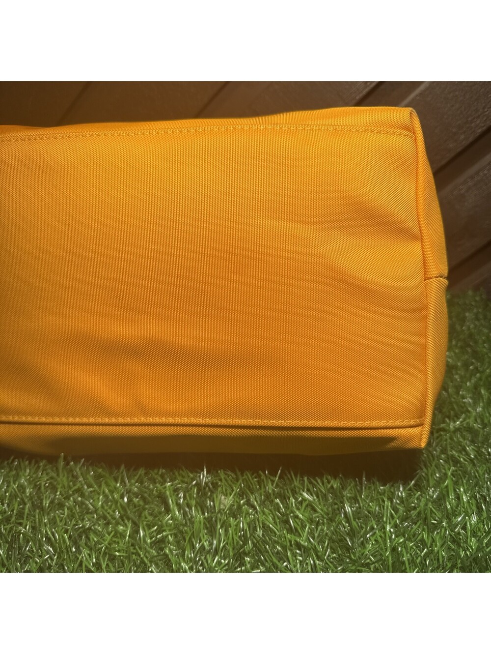 Dooney & Bourke Nylon Large Erica Hobo Shoulder Bag Mustard Yellow Red Lining - Picture 5 of 14